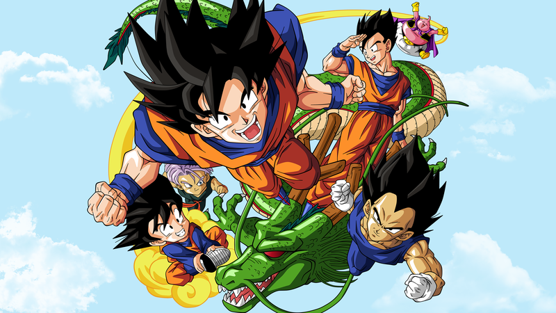 Dragon Ball Z, Dragon Ball, Vegeta, Son Gohan, Son Goku, Son Goten, Trunks (character)