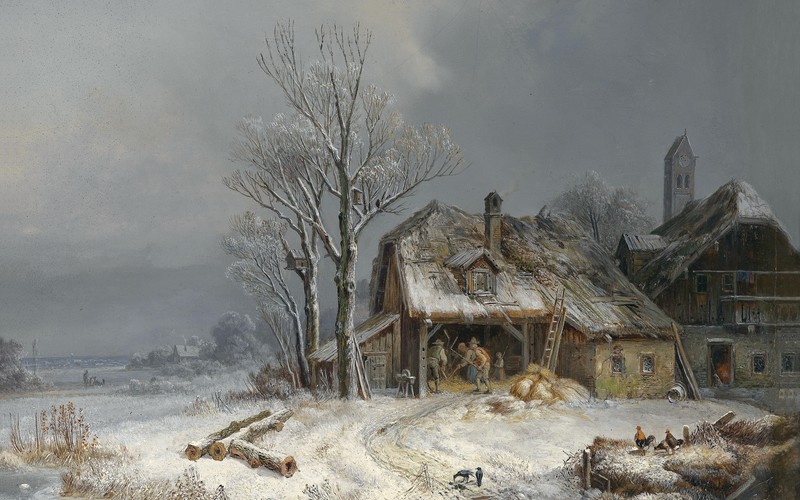1865 (Year), artwork, painting, classical art, Heinrich Bürkel