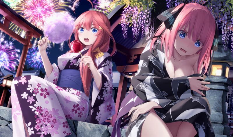 anime, anime girls, digital art, artwork, 2D, portrait, 5-toubun no Hanayome
