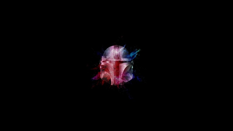 The Mandalorian, Color Burst, Star Wars, helmet, bounty hunter, simple background