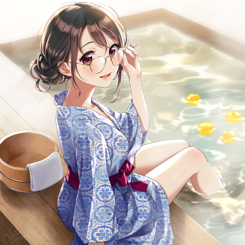 anime, anime girls, digital art, artwork, 2D, portrait display, vertical, high angle