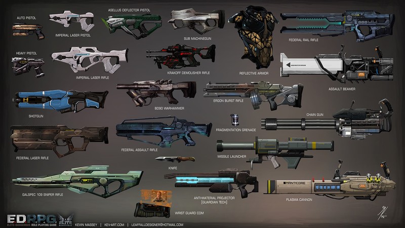 Elite: Dangerous, weapon, E:D, logo, PC gaming, Kev-Art