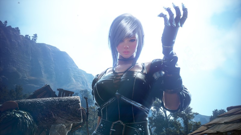 video game girls, black desert online, fantasy girl, PC gaming, frontal view