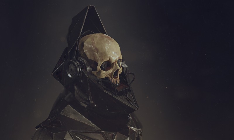 skull, dark, helmet, Alexandr Novitskiy