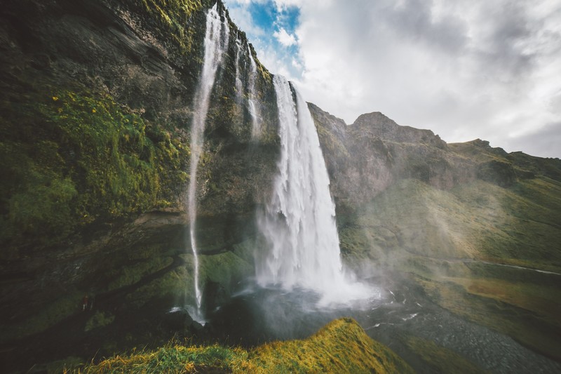 nature, North, waterfall, landscape, water, mountains, river