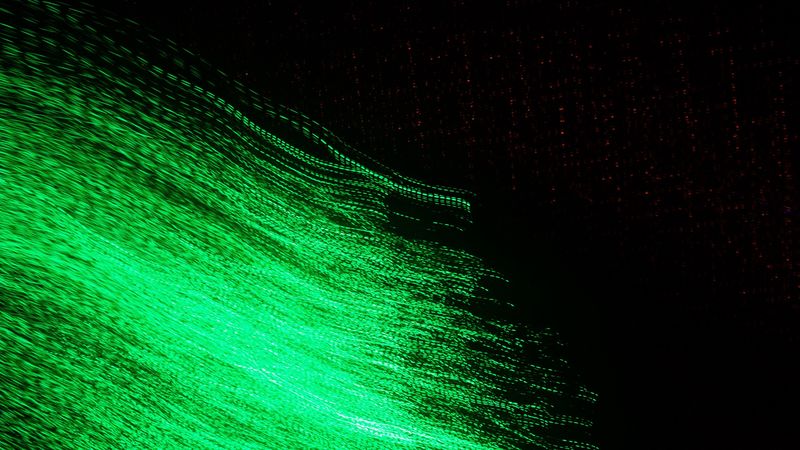 freezelight, long exposure, green, dark, 4k