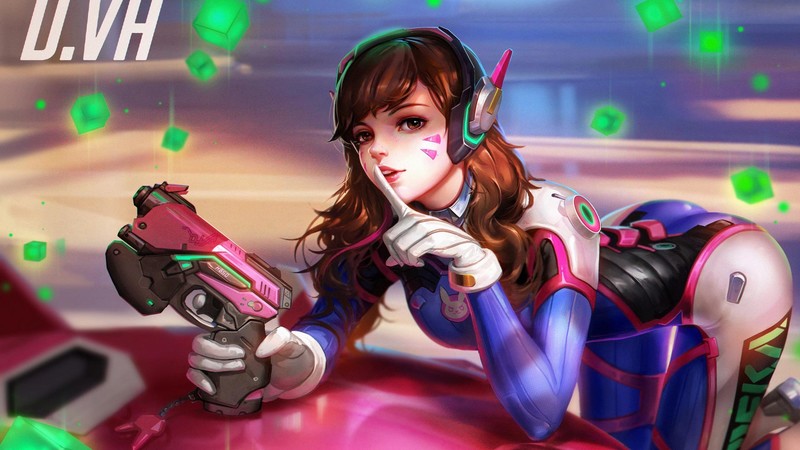 D.Va (Overwatch), Overwatch, bodysuit, mecha girls, Liang Xing