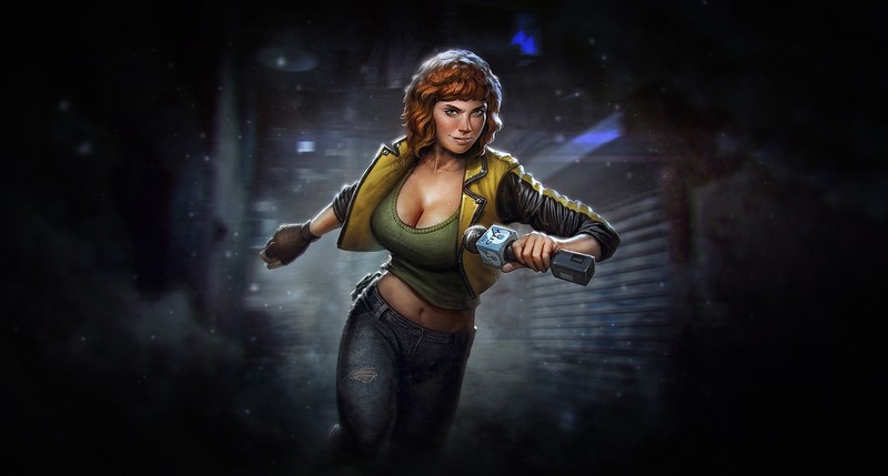 Alex Borsuk, fantasy girl, artwork, Teenage Mutant Ninja Turtles, April ONeil (TMNT)