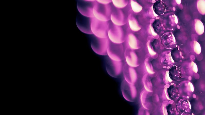 drops, bulge, macro, lilac, 4k