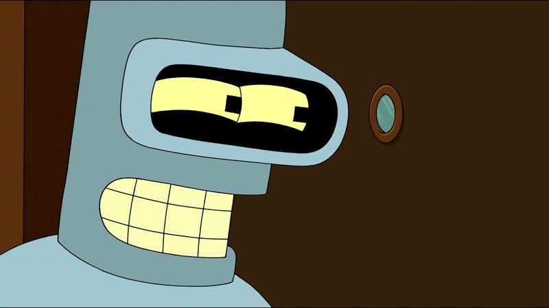 Bender, Futurama, cartoon, robot