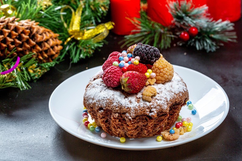 food, fruit, sweets, berries, cake, Christmas, colorful