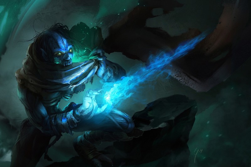 ghost, dark, fantasy art, creature, artwork, Legacy of Kain, video games, cyan, Raziel, Soul Reaver