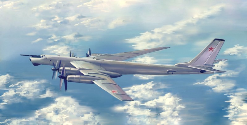 Bomber, military aircraft, aircraft, military, artwork, Tu-95-MS, vehicle