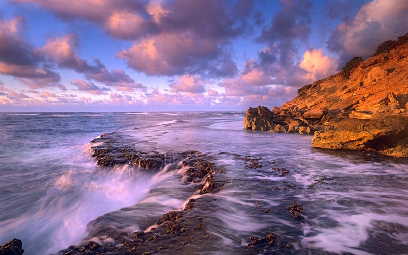 coast, sky, rock, nature, sea, clouds, outdoors, water, waves