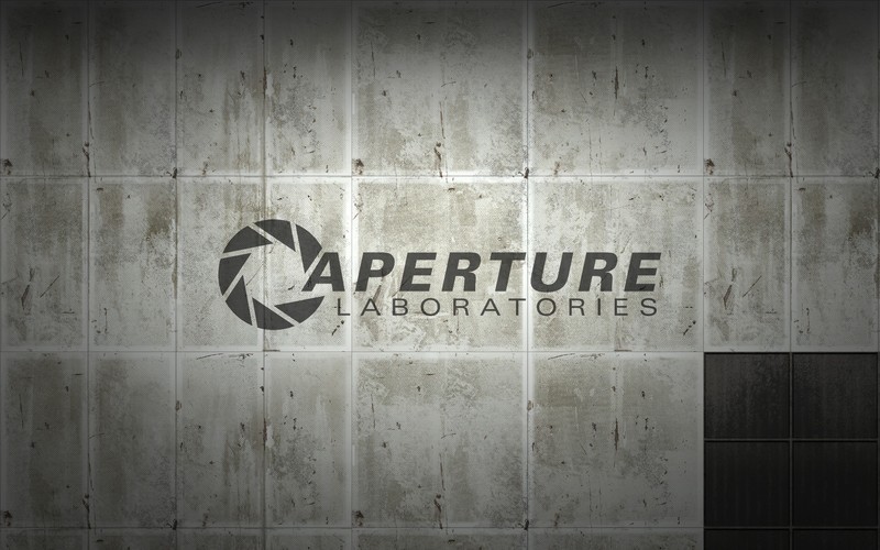Aperture Laboratories, wall, PC gaming, video games, Portal (game)