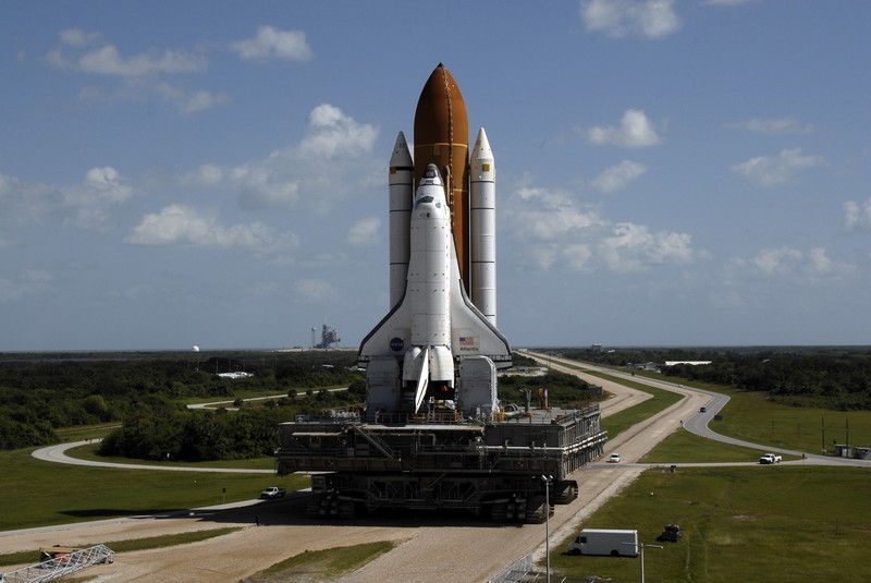 NASA, Space Shuttle Atlantis, vehicle, sky, Cape Canaveral, rocket