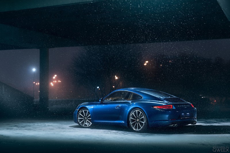 snow, car, blue cars, vehicle, Porsche, Porsche 911