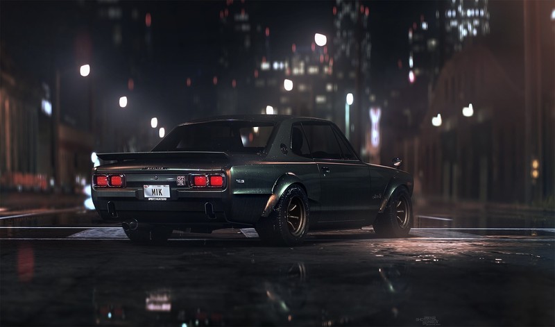 car, black cars, night, vehicle, Nissan