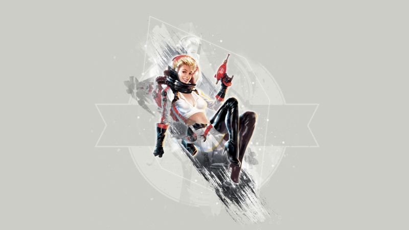 Nuka Cola, Fallout, white, grey, blaster, science, helmet, backpacks, vinyl, boots, gun, blonde, poster, video game art, smiling, video games