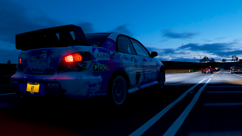 Forza Horizon 4, Subaru Impreza WRX STi, video games, dark, car, vehicle, Subaru