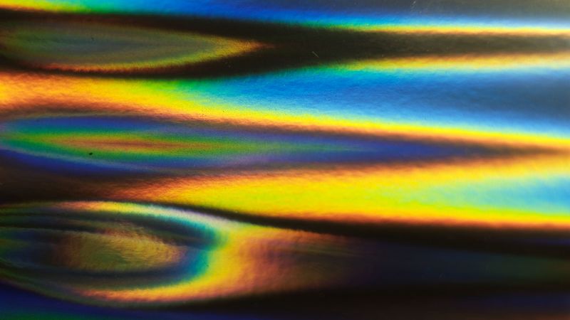 holography, rainbow, light, lines, 4k