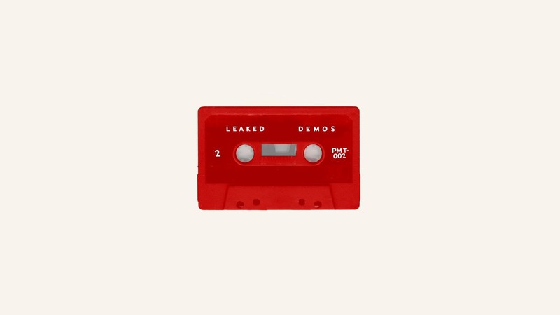 Brand New, cassette, music, simple background, white background, red, white, minimalism