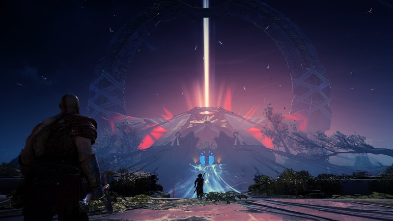 God of War, game art, PlayStation 4, video games, video game characters, Kratos, nature, video game art
