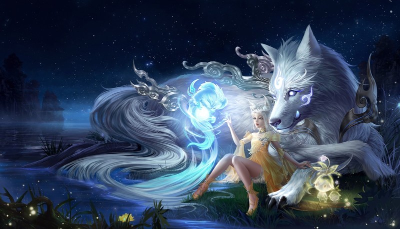 artwork, creature, fantasy girl, fantasy art