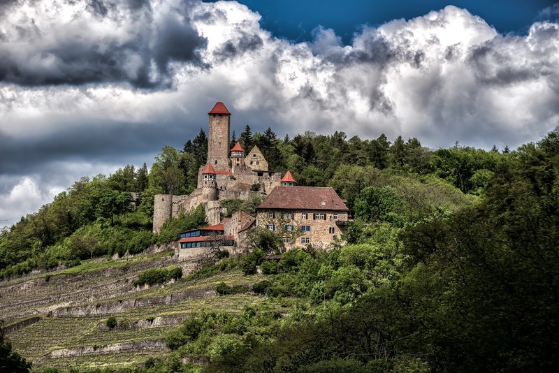 Germany, landscape, building, castle, Baden-Württemberg