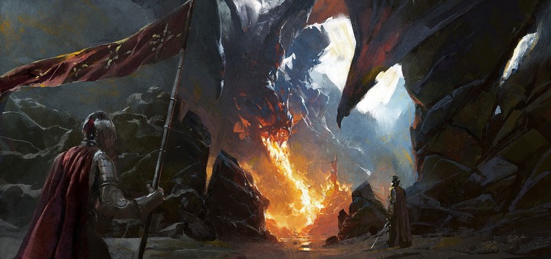fantasy art, dragon, creature, artwork