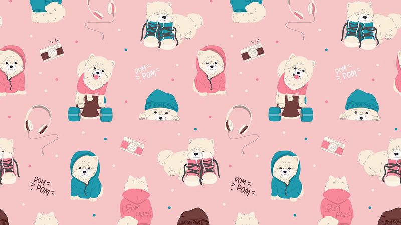 dogs, texture, lettering, cute, funny, 4k