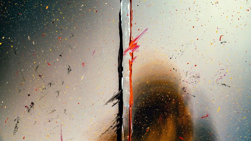 paint, stains, splashes, drops, blur, 4k