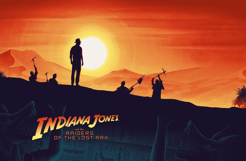 movies, Indiana Jones, Indiana Jones and the Raiders of the Lost Ark, artwork