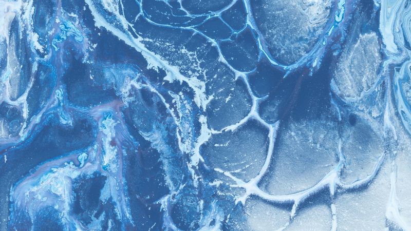 surface, embossed, paint, ice, patterns, texture, 4k