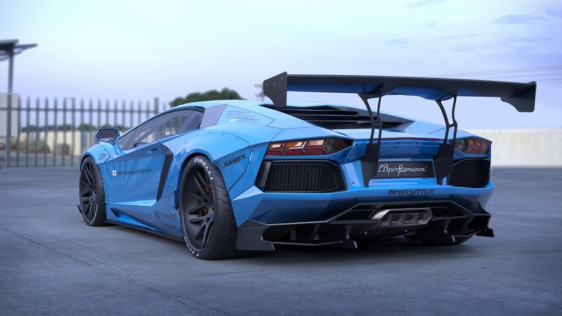 blue cars, Lamborghini Aventador, Lamborghini, car, vehicle