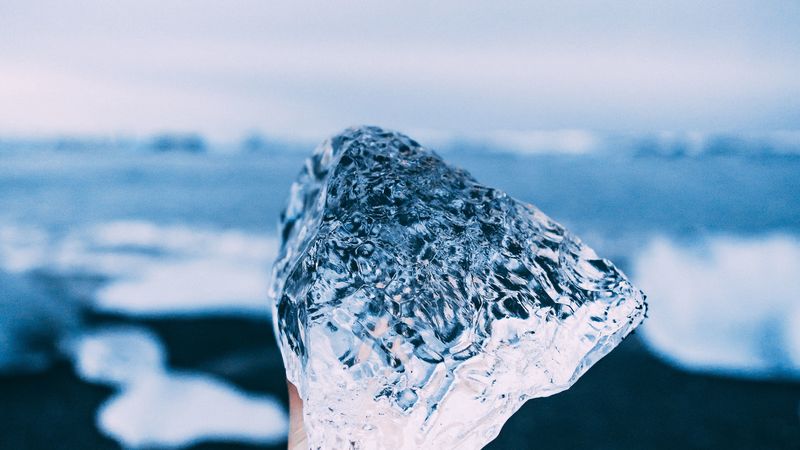 ice, hand, floe, frozen, embossed, 4k