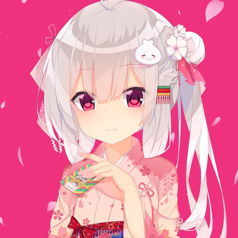 kimono, Japanese kimono, anime, anime girls