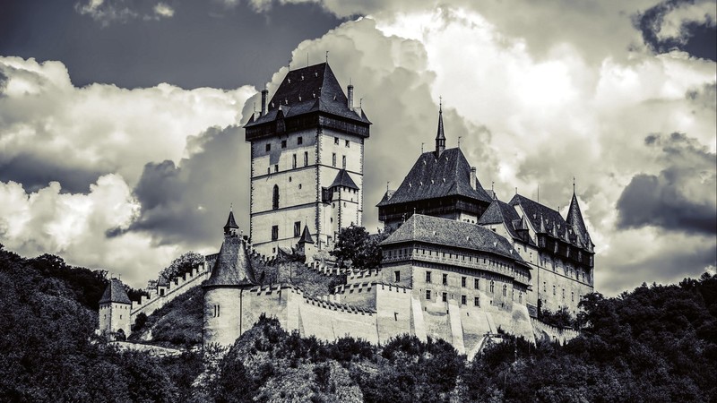 Karlštejn Castle, castle, Gothic, Czech Republic