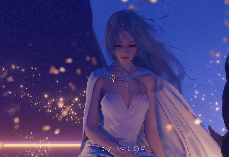 WLOP, anime girls