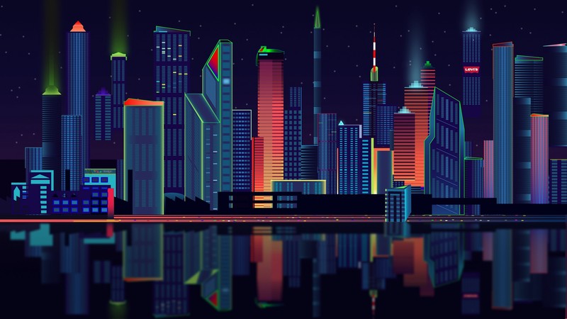 panorama, panoramas, city, vector