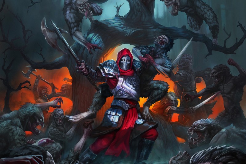 Anatoliy Glyga, artwork, fantasy art, Armored, battle, illustration