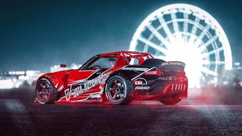 car, red cars, vehicle, Mazda MXV8, Mazda
