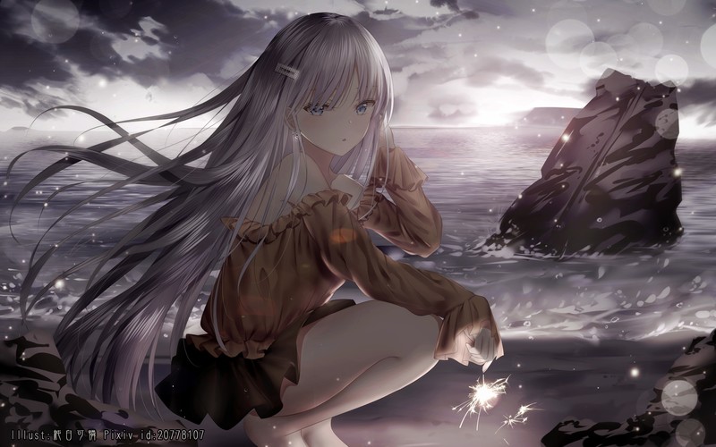 junpaku karen, anime, anime girls