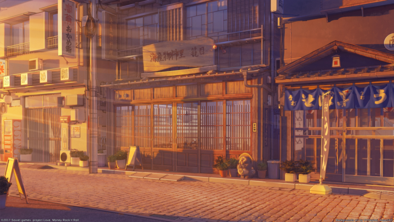 anime, urban, city, sun rays