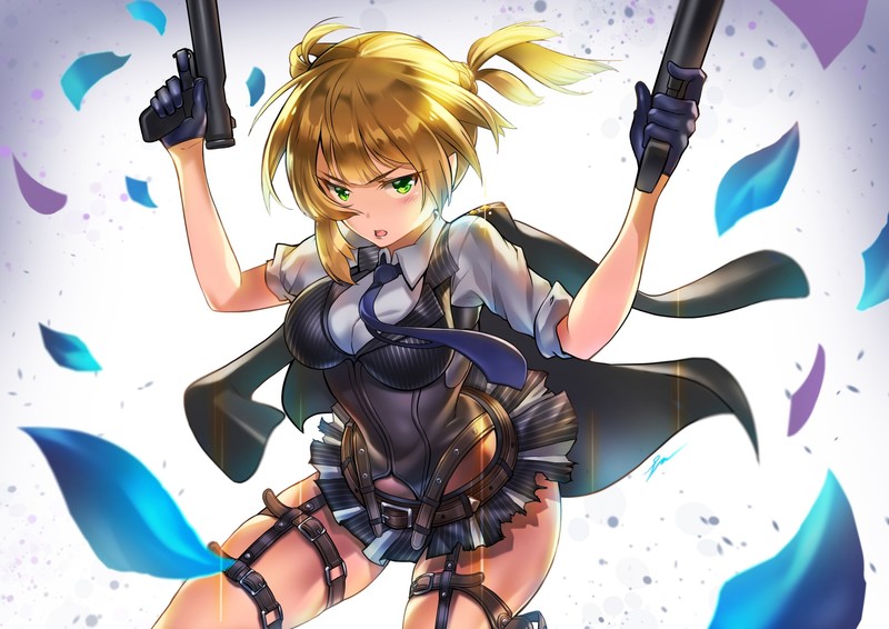 Girls Frontline, gun, anime, anime girls