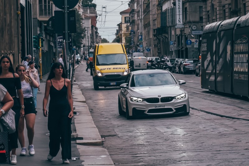BMW, Milano (City), Italy, car, automotive, women, BMW F80/F82/F83, BMW 3 Series, BMW M3