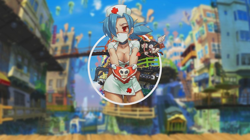 Skullgirls, Valentine, anime, nurse outfit