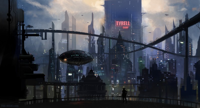 Blade Runner, futuristic city, futuristic, city, cityscape, science fiction, artwork