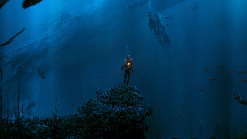 underwater, creature, sea, fish, water, creepy
