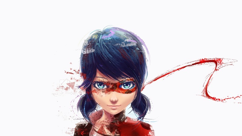 artwork, white background, simple background, fantasy art, fantasy girl, Miraculous LadyBug